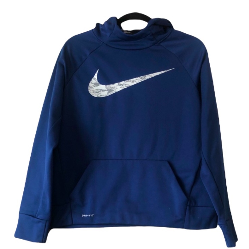 Nike Dri-Fit Hoodie Blue Youth XL or Women Small